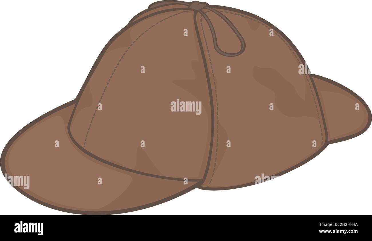 Sherlock Holmes Hat illustrazione vettoriale Illustrazione Vettoriale