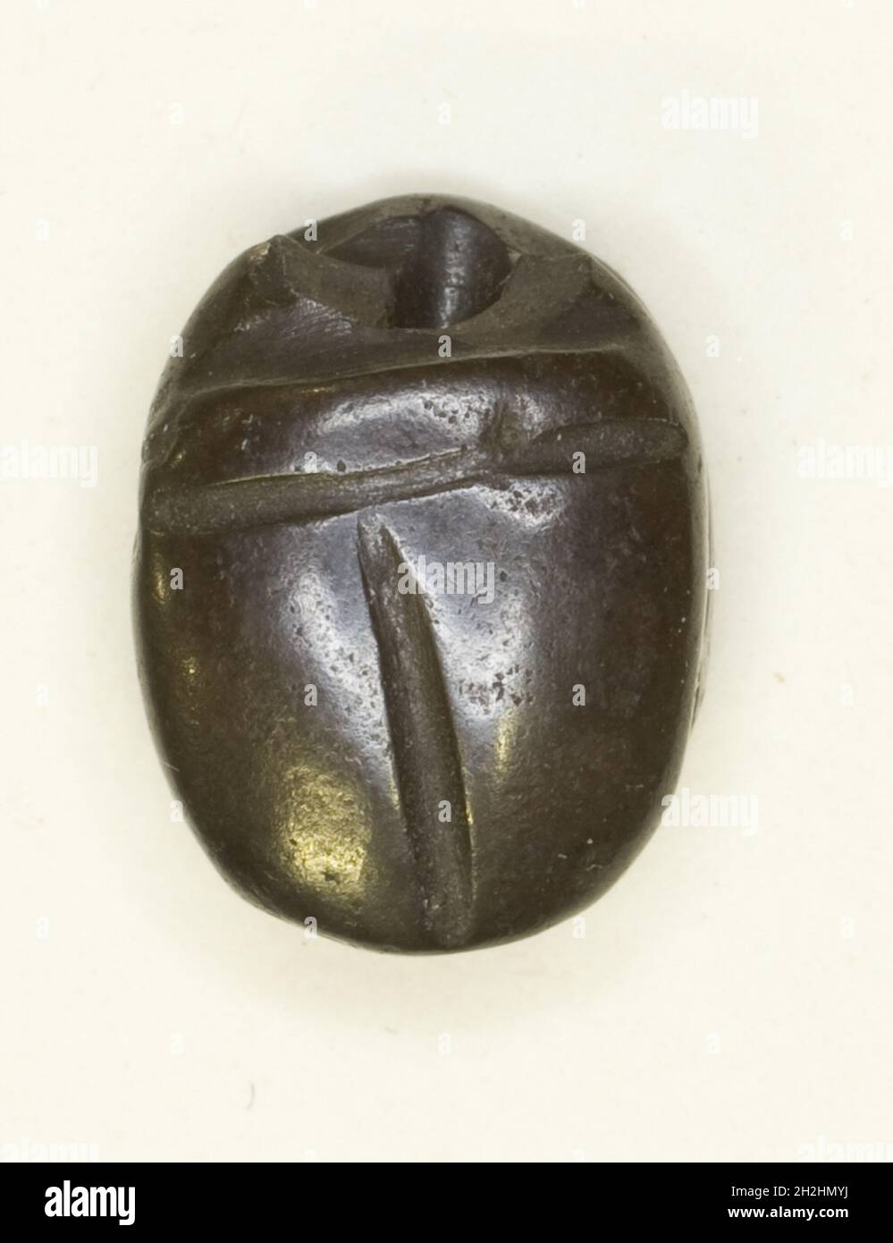 Scarab: Non inscritto, Egitto, Medio Regno-periodo tardo, Dinastie 12-26 (circa 1985-525 a.C.). Foto Stock