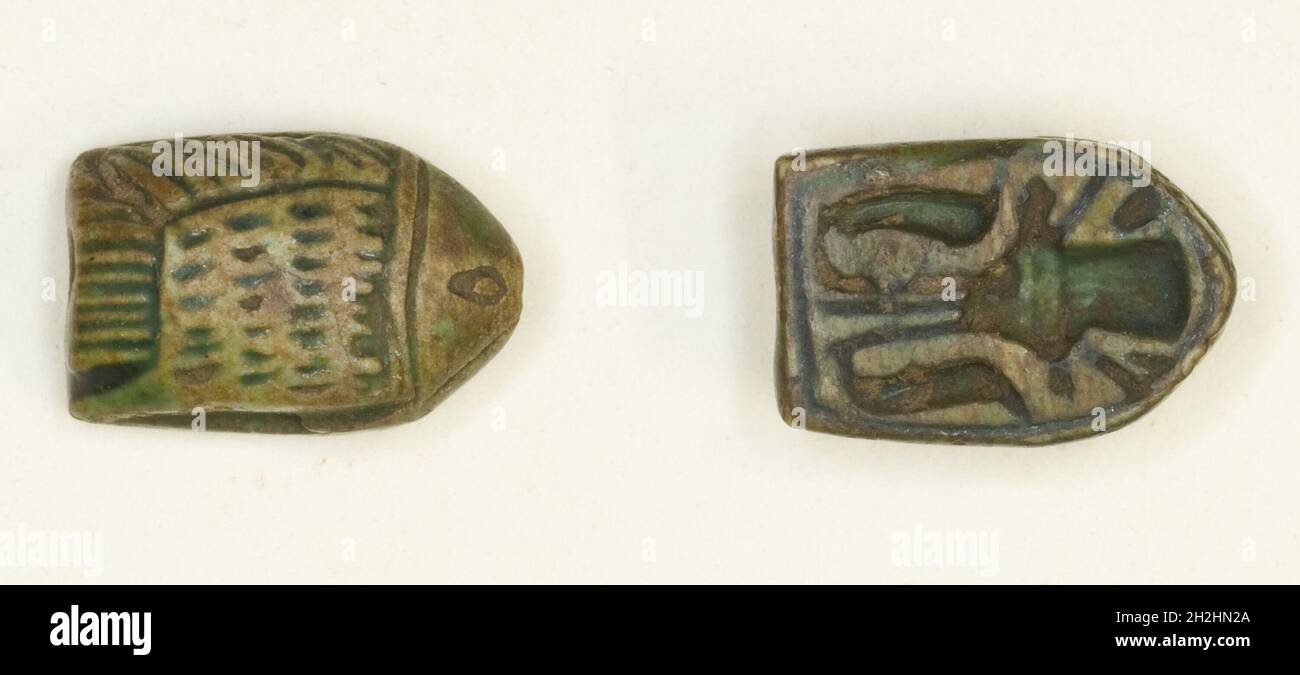 Scaraboid: Pesce, Egitto, nuovo Regno, Dinastia 18 (circa 1550-1295 a.C.). Foto Stock