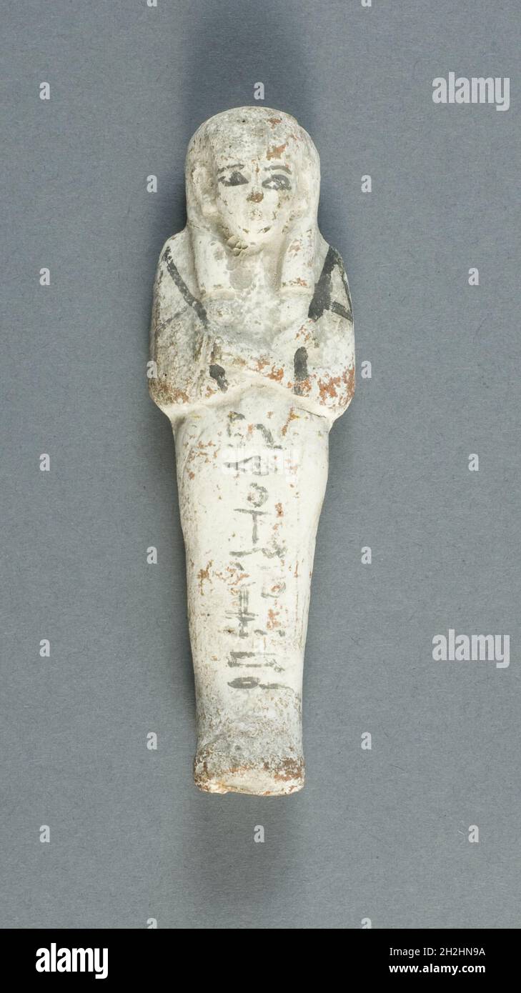 Shabti di Ankhefenkhonsu, Egitto, terzo periodo intermedio, Dinastia 21 (circa 1069-945 a.C.). Foto Stock