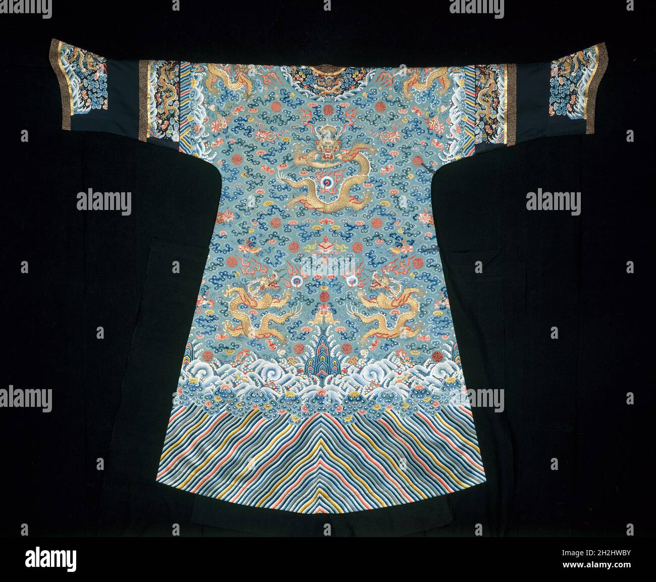 Empress' Jifu (Corte semiformale di Robe), Cina, dinastia Qing (1644-1911), 1840/60. Foto Stock