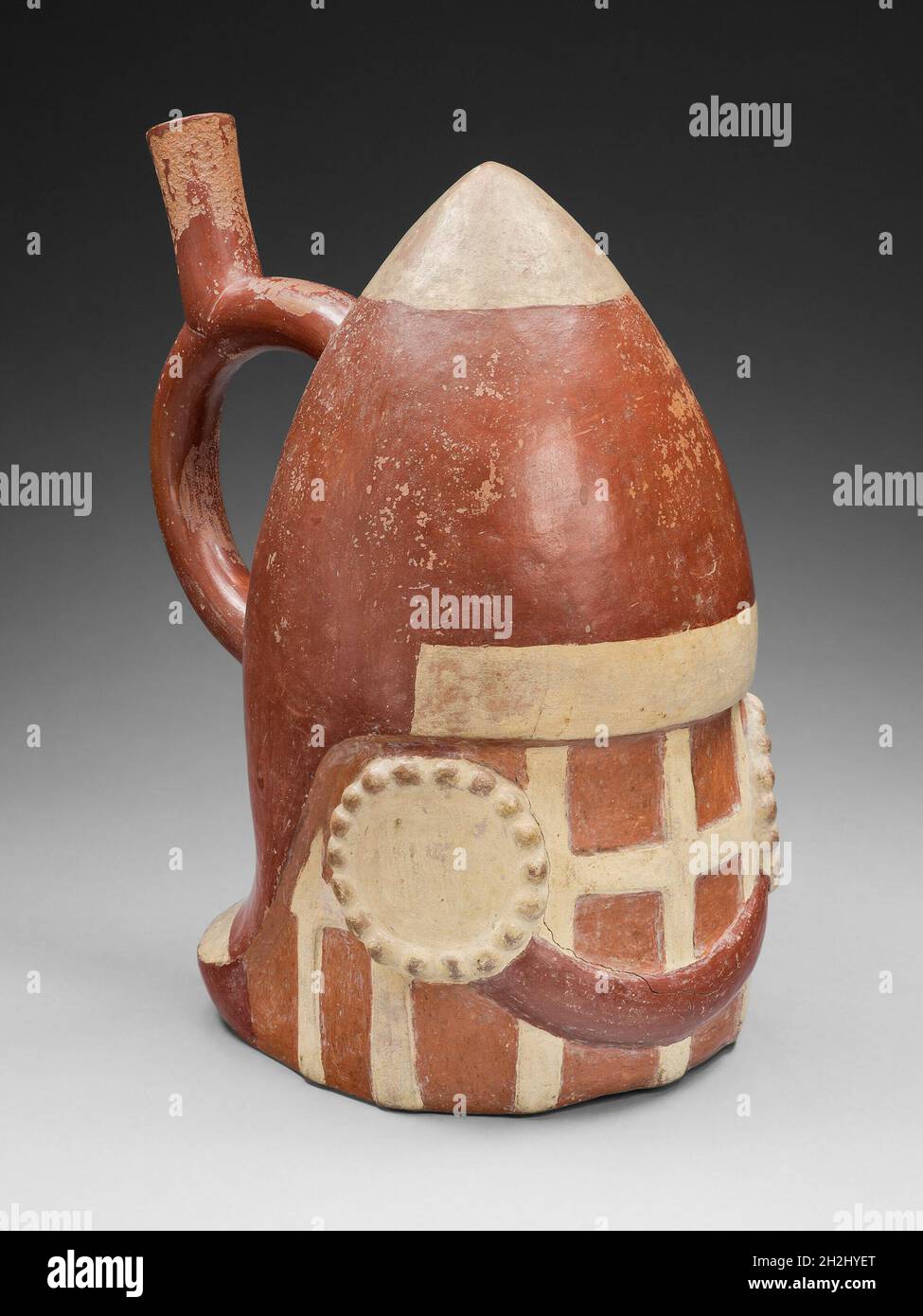 Imbarcazione sotto forma di casco del Guerriero, 100 a.C./d.C. 500. Foto Stock