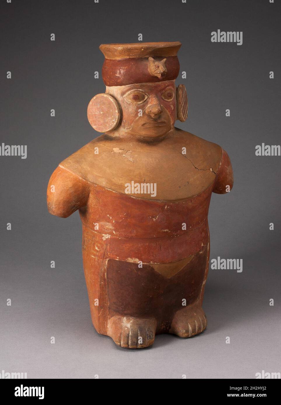 Figura vaso, 100 a.C./d.C. 500. Foto Stock