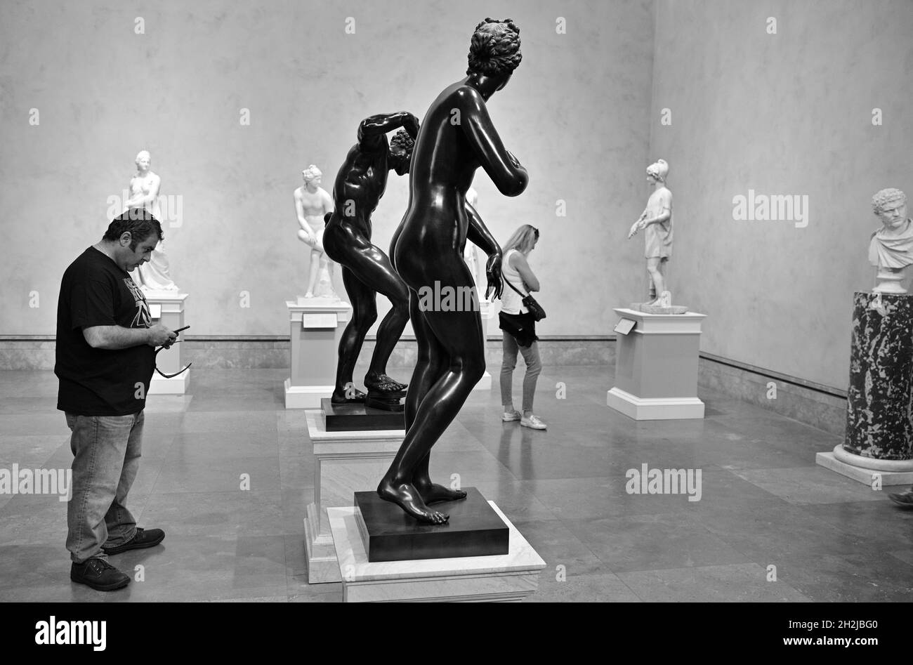 L'incredibile Getty Center nelle montagne di Santa Monica si affaccia su Los Angeles, Brentwood, California Foto Stock