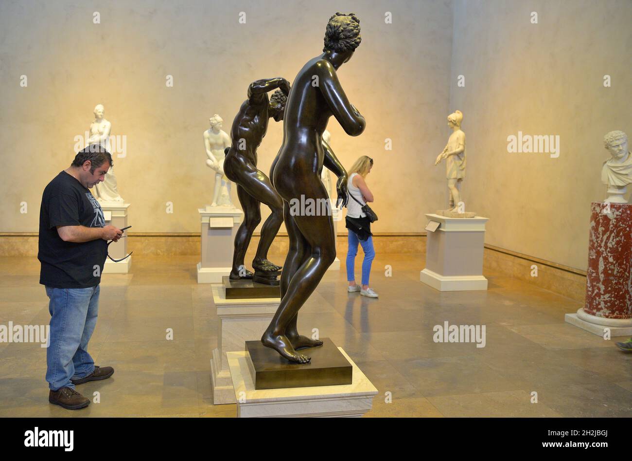 L'incredibile Getty Center nelle montagne di Santa Monica si affaccia su Los Angeles, Brentwood, California Foto Stock