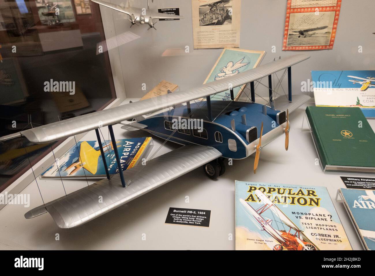 Il Cradle of Aviation Museum commemora la storia di Long Island dei risultati dei voli, New York, USA 2021 Foto Stock
