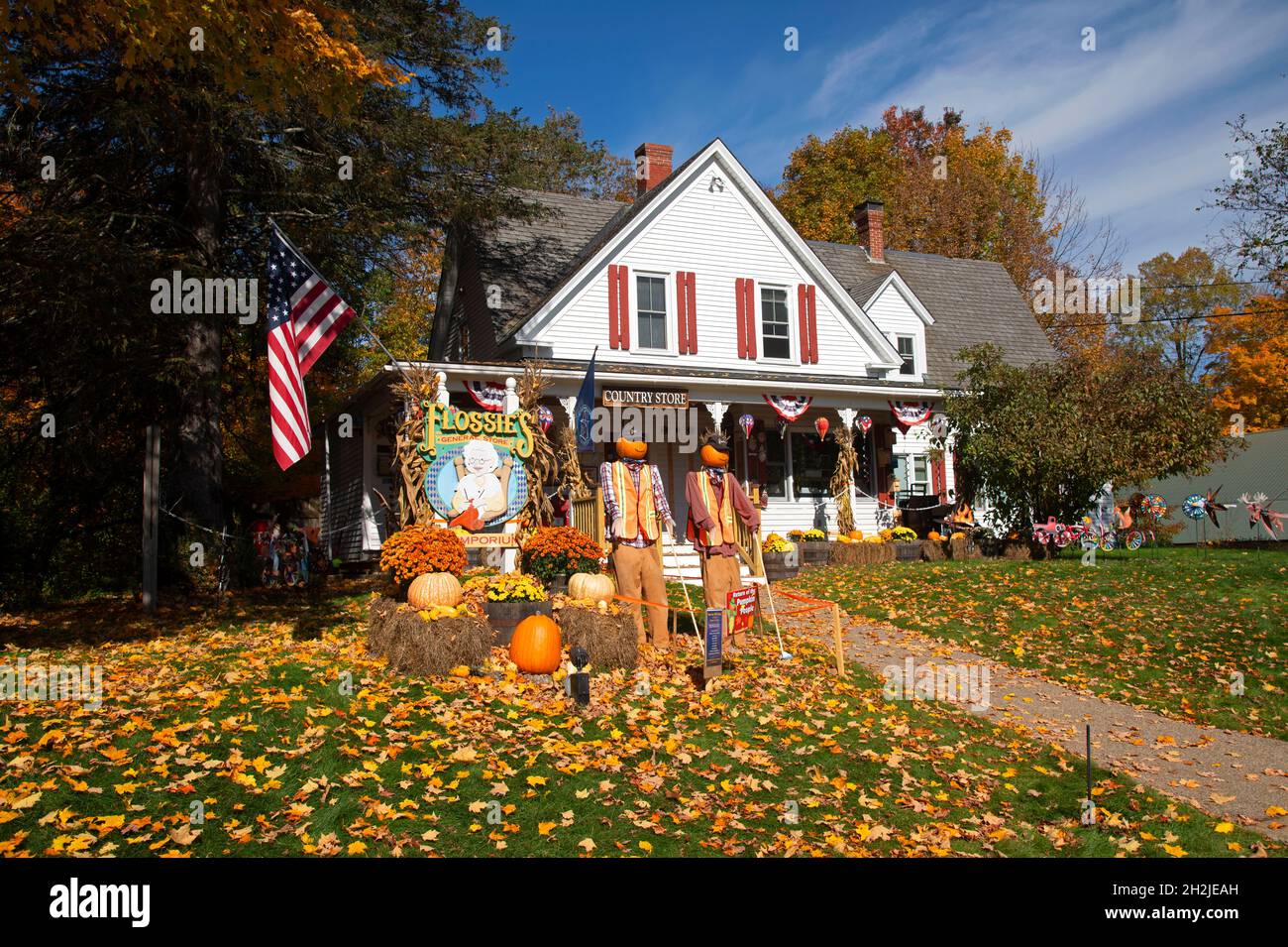 Un negozio di campagna a Jackson, New Hampshire, USA Foto Stock