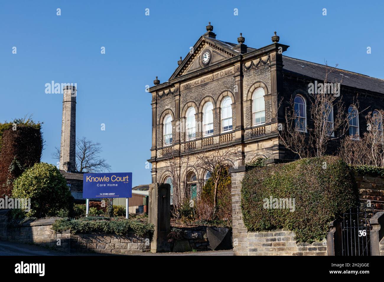 Knwol Road, Golcar, West Yorkshire Foto Stock