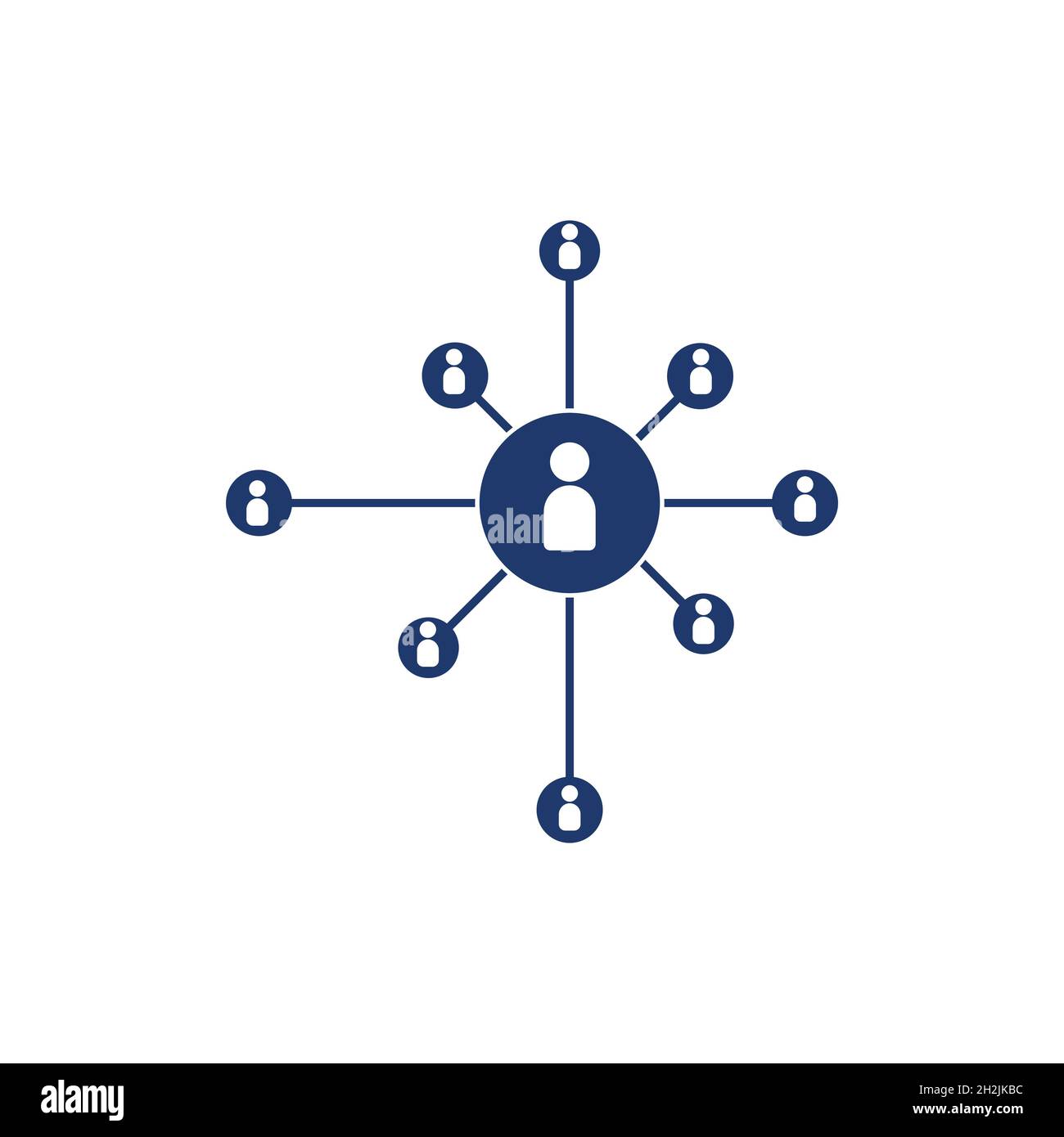 Icona di persone del gruppo di lavoro illustrazione vettoriale design Foto Stock