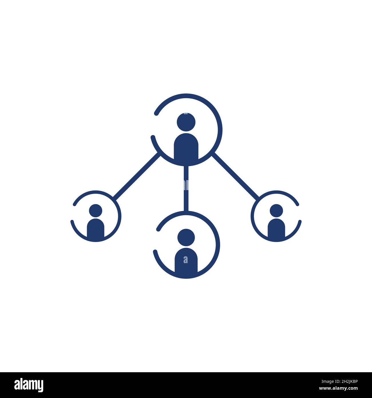 Icona di persone del gruppo di lavoro illustrazione vettoriale design Foto Stock