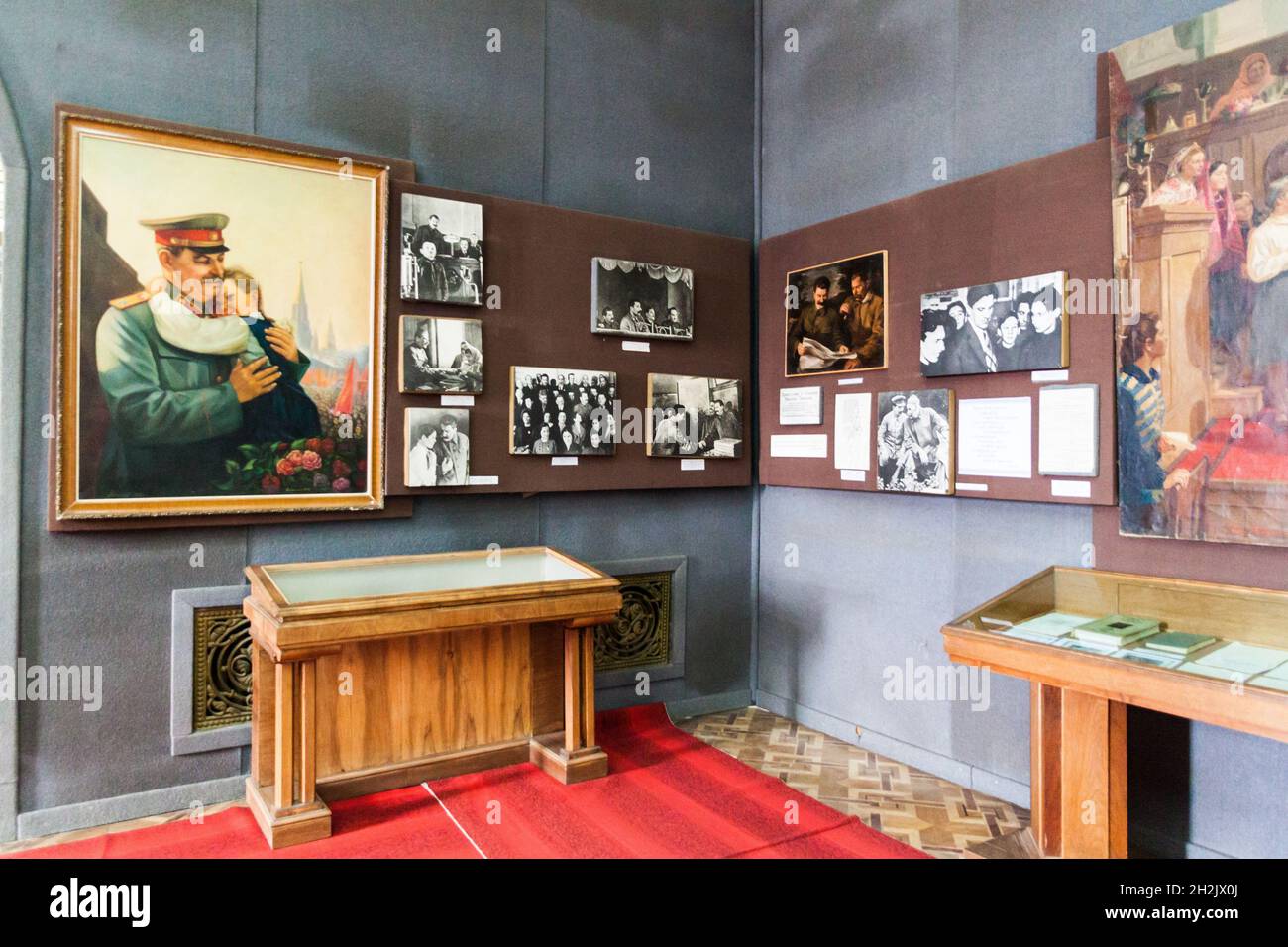 GORI, GEORGIA - 15 LUGLIO 2017: Interno del museo Stalin nella città di Gori, Georgia. Foto Stock