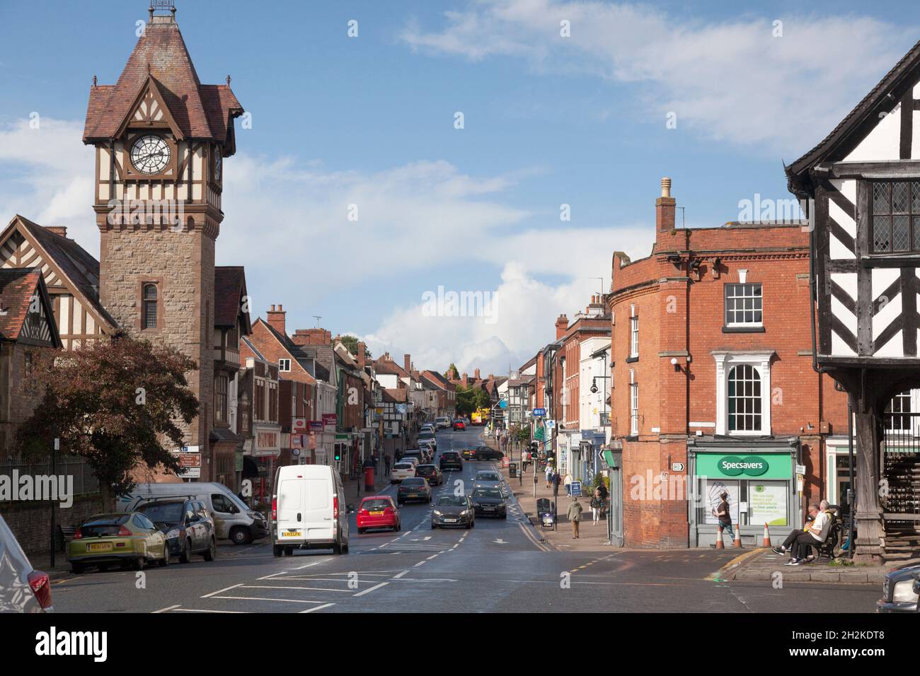 Vista del Homend, Ledbury, Herefordshire Foto Stock