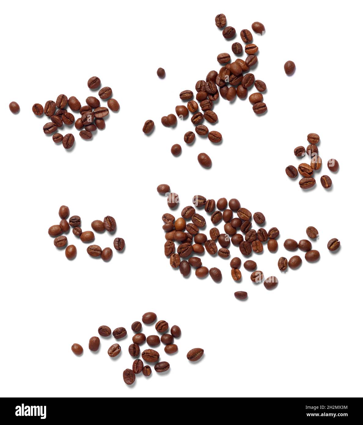 caffè fagiolo marrone caffeina espresso semi gruppo molte bevande caffè nero bevanda mocha Foto Stock