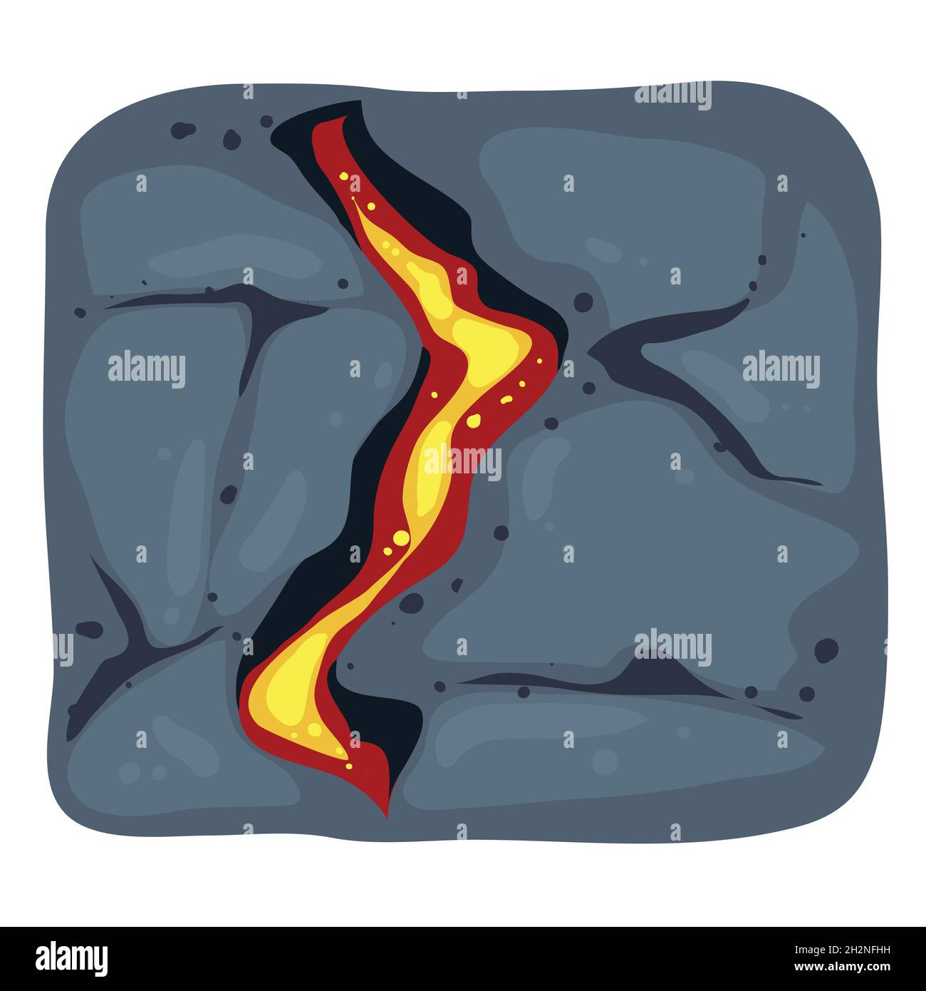 Immagine clip magma Illustrazione Vettoriale