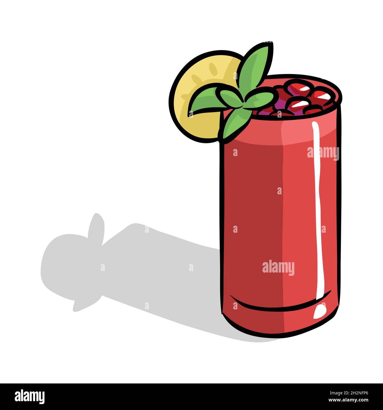 Juice clip art vettore illustrazione isolato Illustrazione Vettoriale