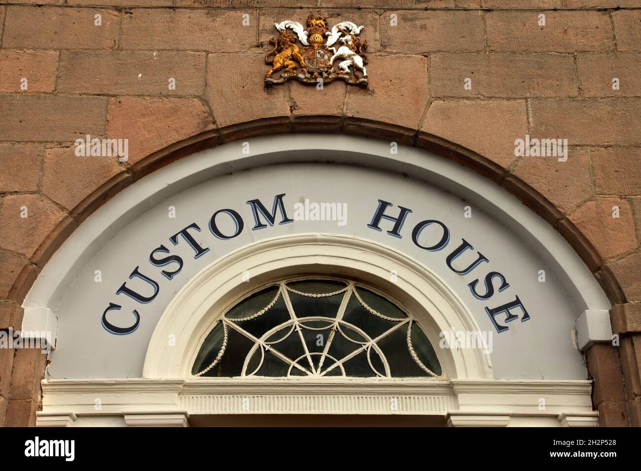 La vecchia Custom House, Berwick on Tweed, Northumberland, Regno Unito. Foto Stock