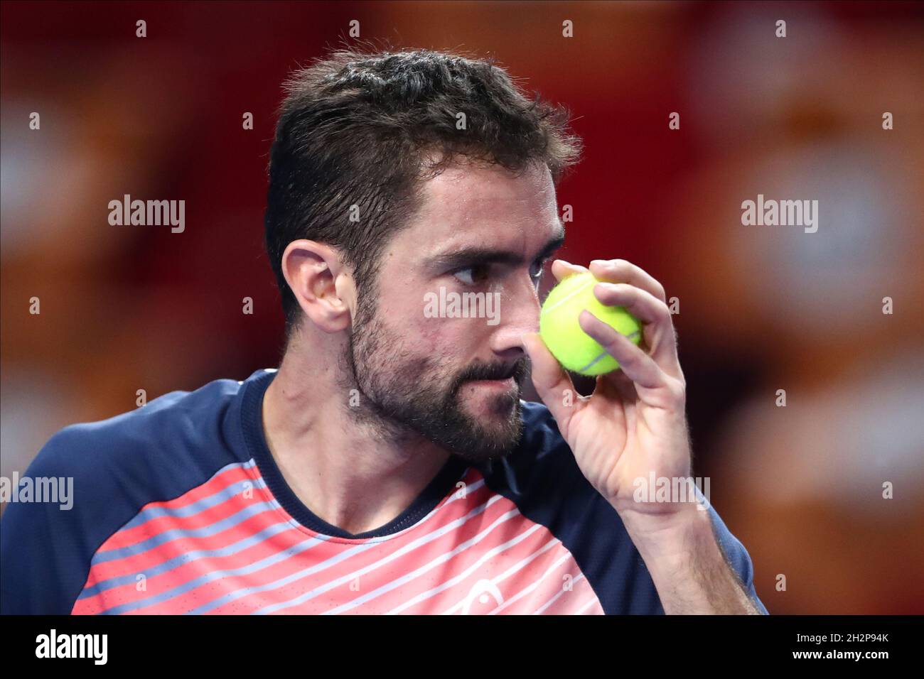 Marin Cilic durante la VTB Kremlin Cup 2021 al Palazzo di ginnastica Irina Viner-Usmanova a MOSCA, - OTTOBRE 23: (Foto di Anatoliy Medved) Foto Stock