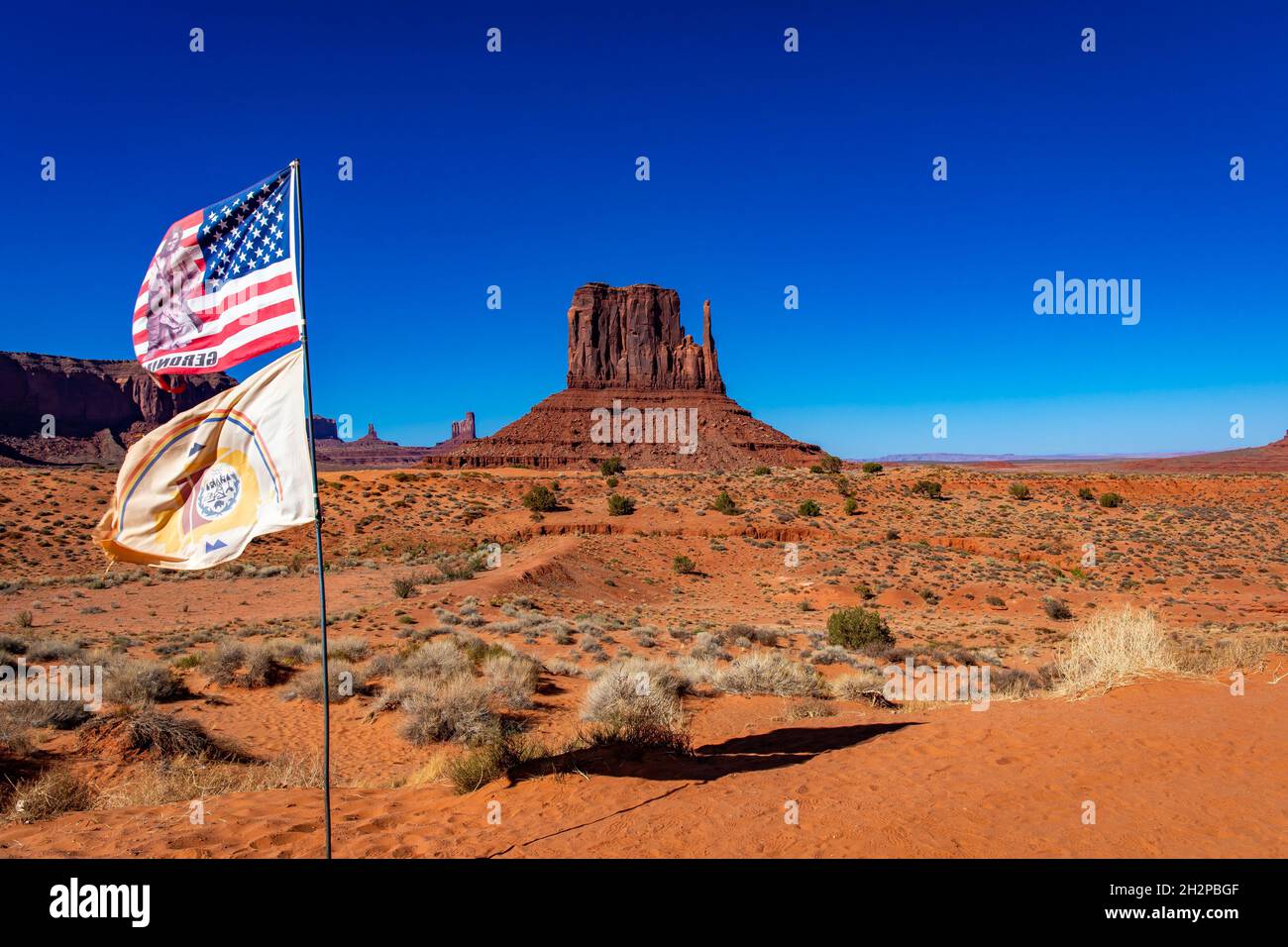 STATI UNITI, ARIZONA, UTAH, MONUMENT VALLEY Foto Stock