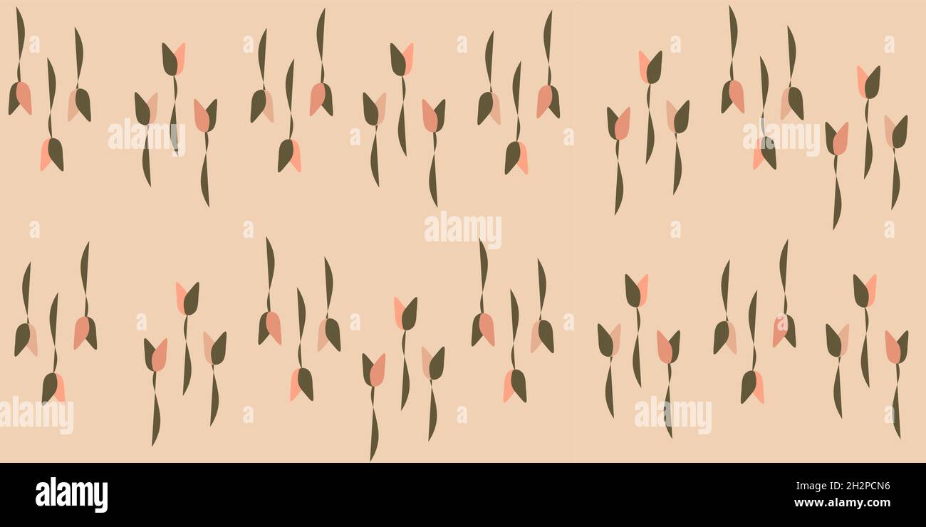 Modello IKAT senza giunture con l'immagine dei fiori Illustrazione Vettoriale