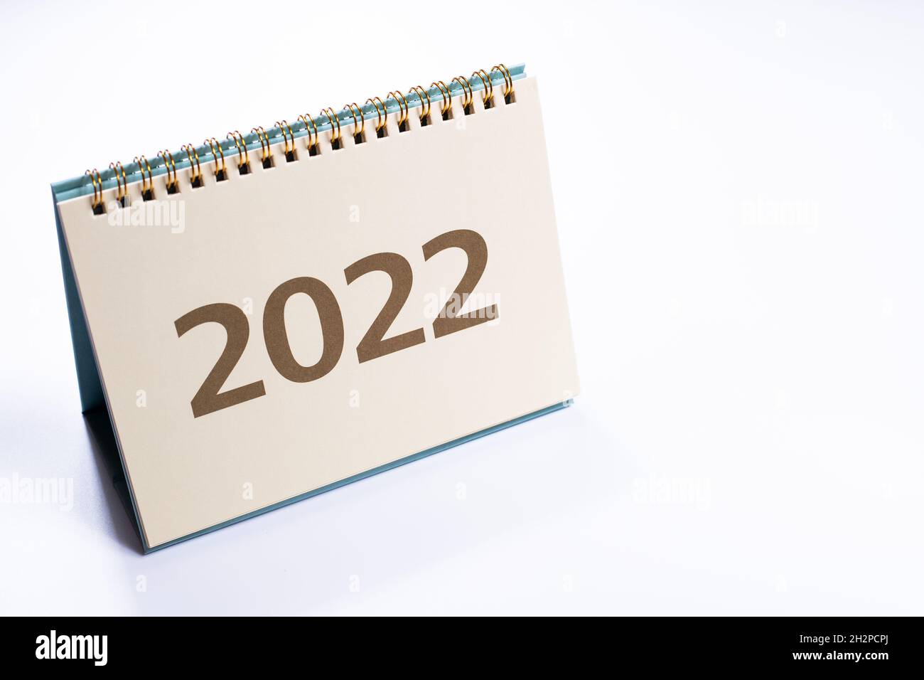 calendario 2022: copertina su sfondo bianco isolato Foto Stock