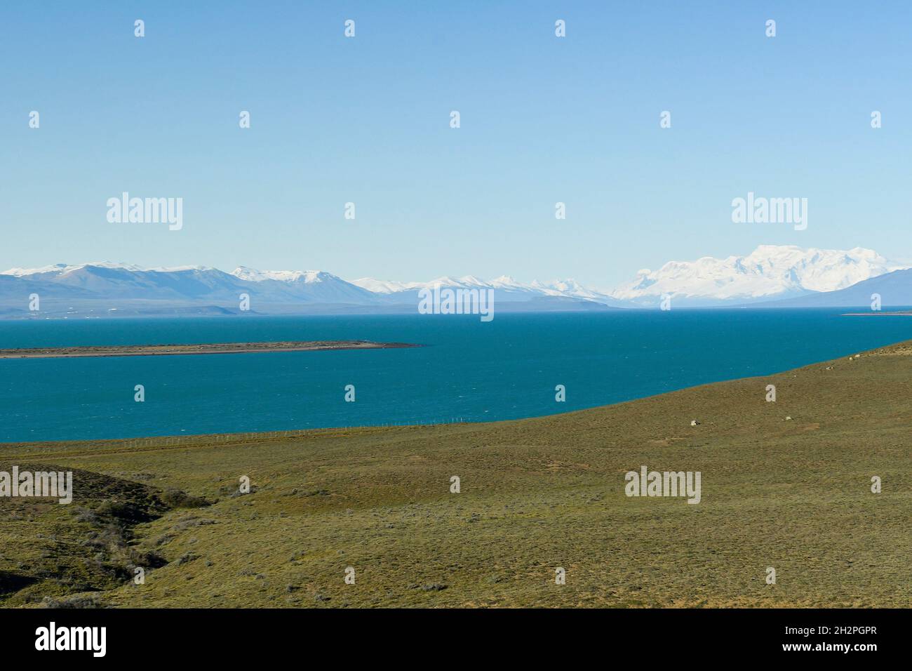 Lago Argentino, ingresso al Parco Nazionale del Ghiacciaio in patagonia Foto Stock