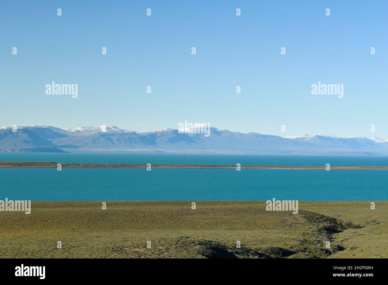 Lago Argentino, ingresso al Parco Nazionale del Ghiacciaio in patagonia Foto Stock