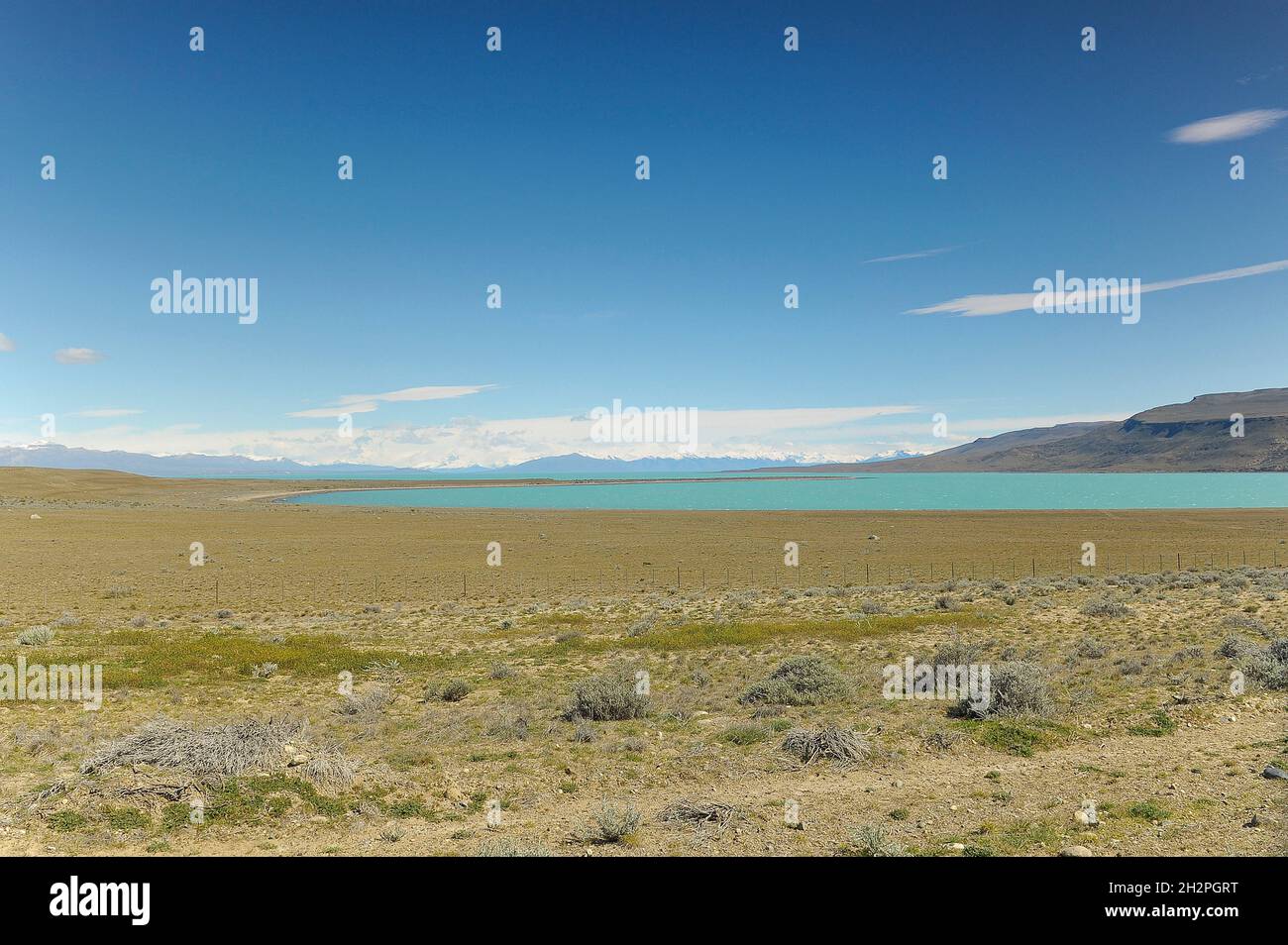 Lago Argentino, ingresso al Parco Nazionale del Ghiacciaio in patagonia Foto Stock