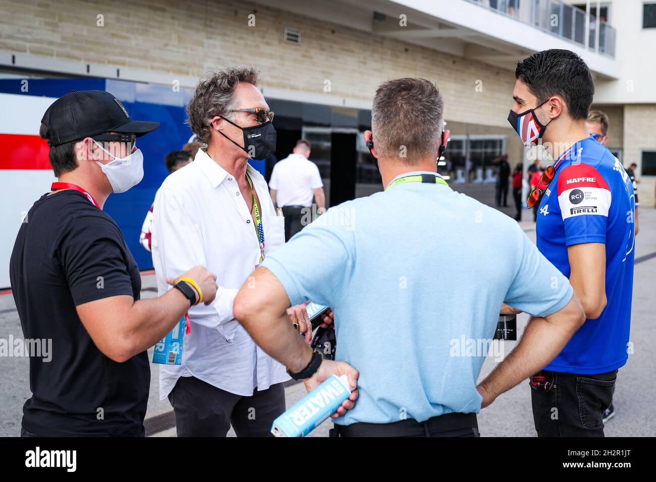 Hollywood film star attore William Fichtner OCON Esteban (fra), Alpine F1 A521, ritratto durante la Formula 1 Aramco United States Grand Prix 2021, 17° round del FIA Formula uno World Championship 2021 dal 21 al 24 ottobre 2021 sul circuito delle Americhe, ad Austin, Texas, Stati Uniti d'America - Foto: Florent Gooden/DPPI/LiveMedia Foto Stock