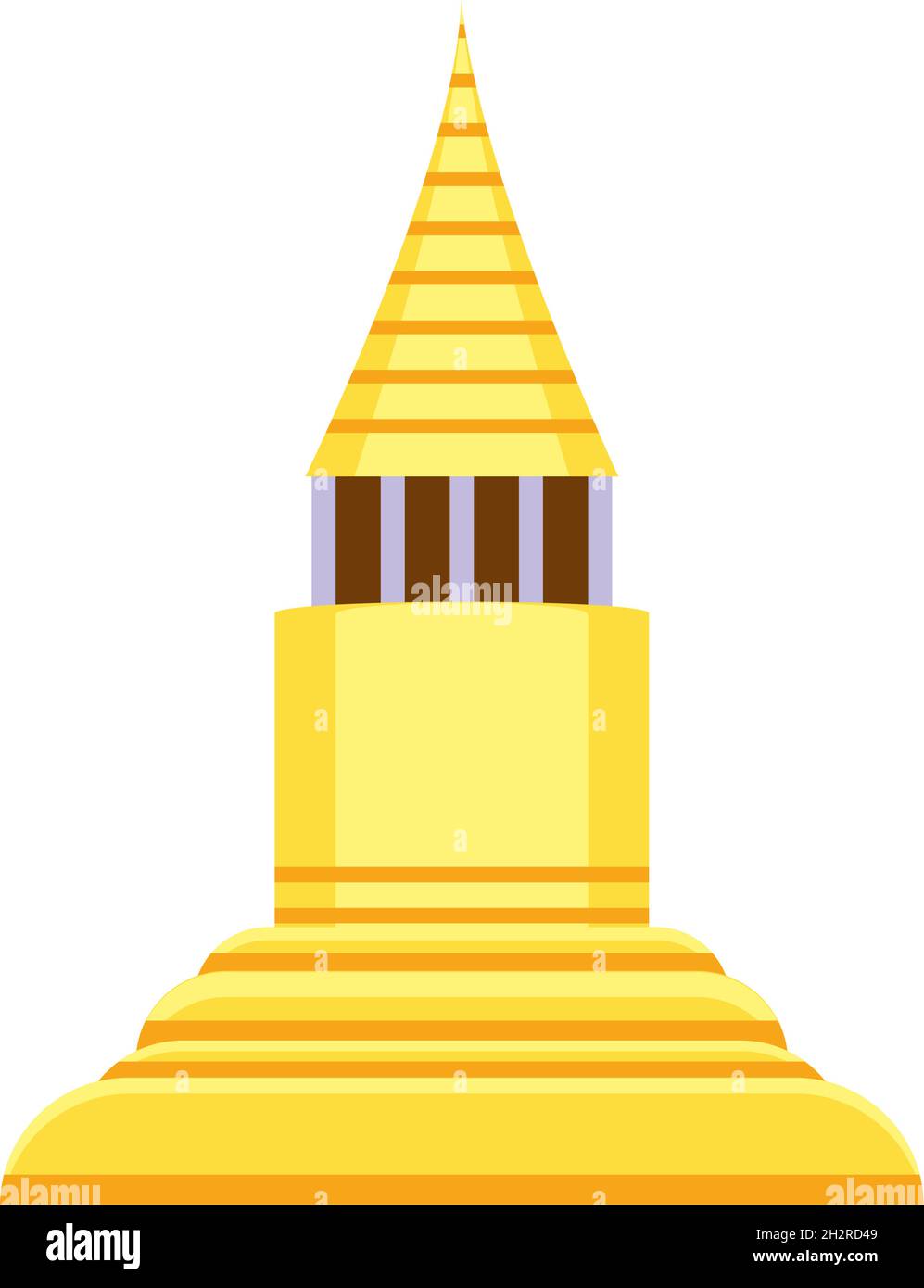 tempio antico d'oro Illustrazione Vettoriale