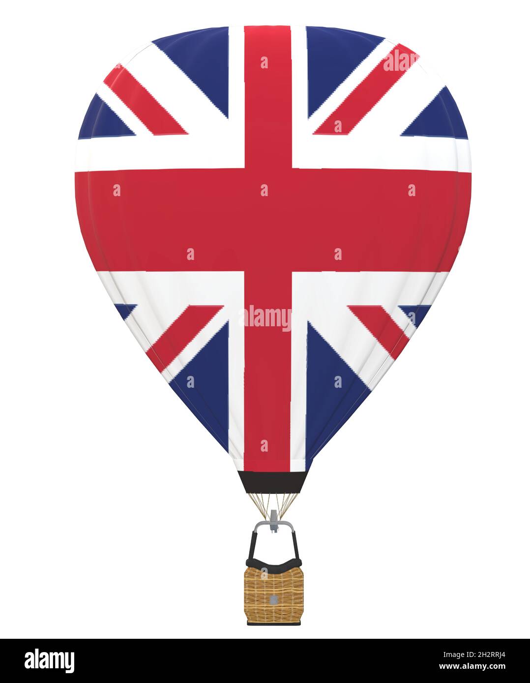 Mongolfiera Regno Unito bandiera Illustrazione Vettoriale