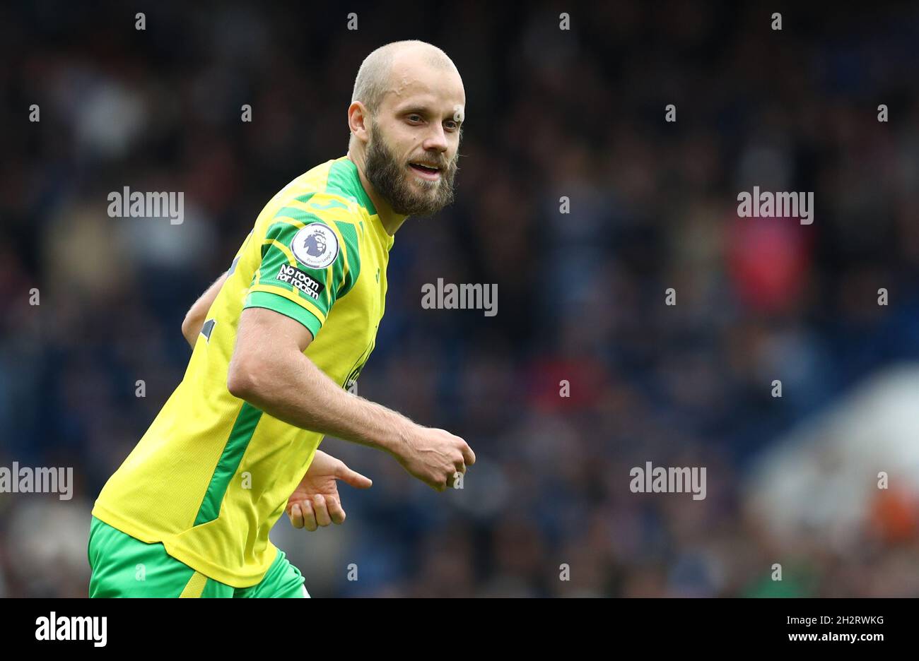 Londra, Inghilterra, 23 ottobre 2021. Teemu Pukki di Norwich City durante la partita della Premier League a Stamford Bridge, Londra. Il credito d'immagine dovrebbe leggere: Paul Terry / Sportimage Foto Stock