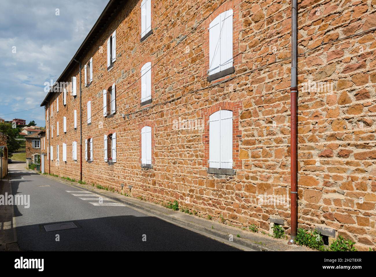 Quartier Déchelette, Amplepuis, Francia Foto Stock