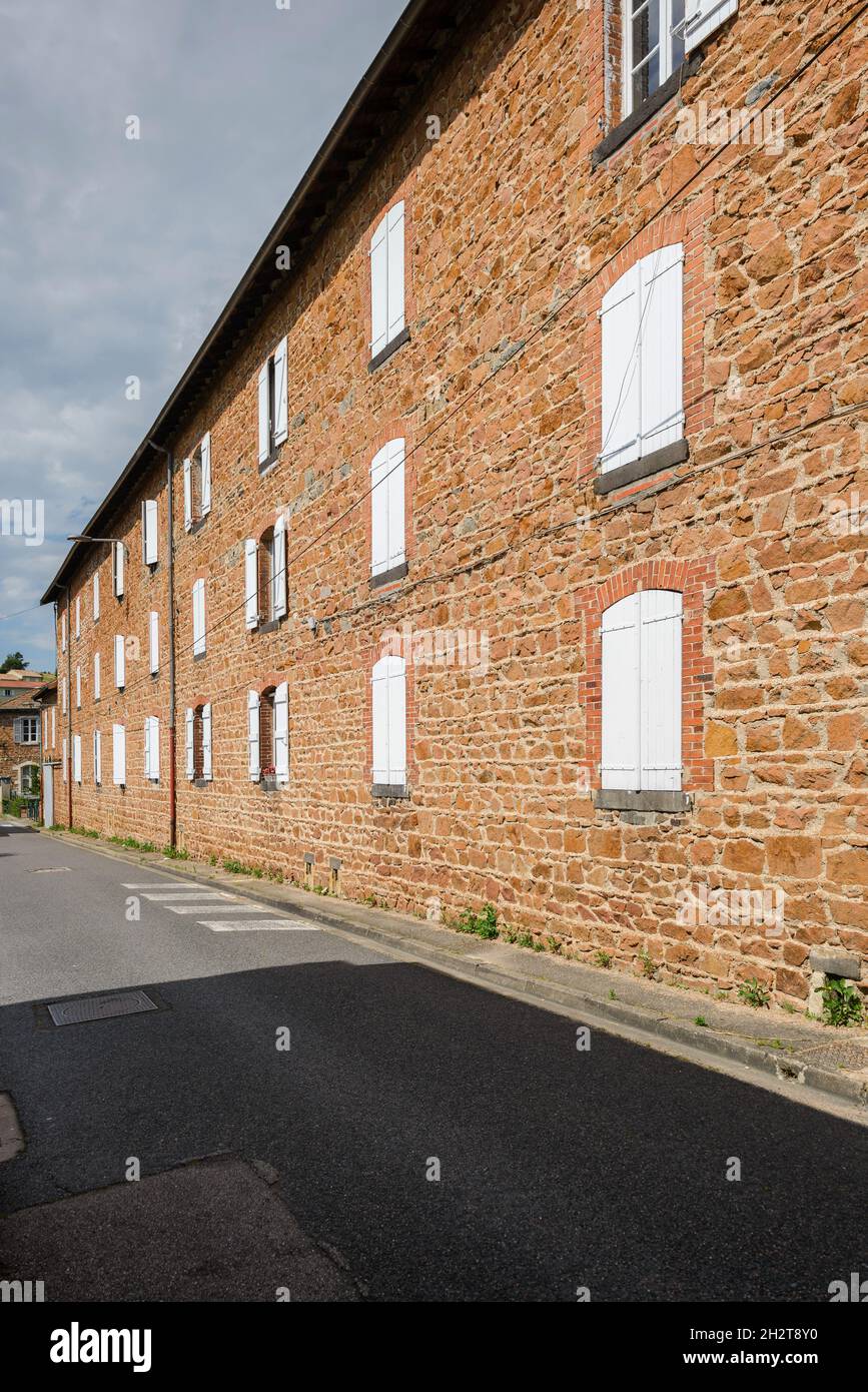 Quartier Déchelette, Amplepuis, Francia Foto Stock