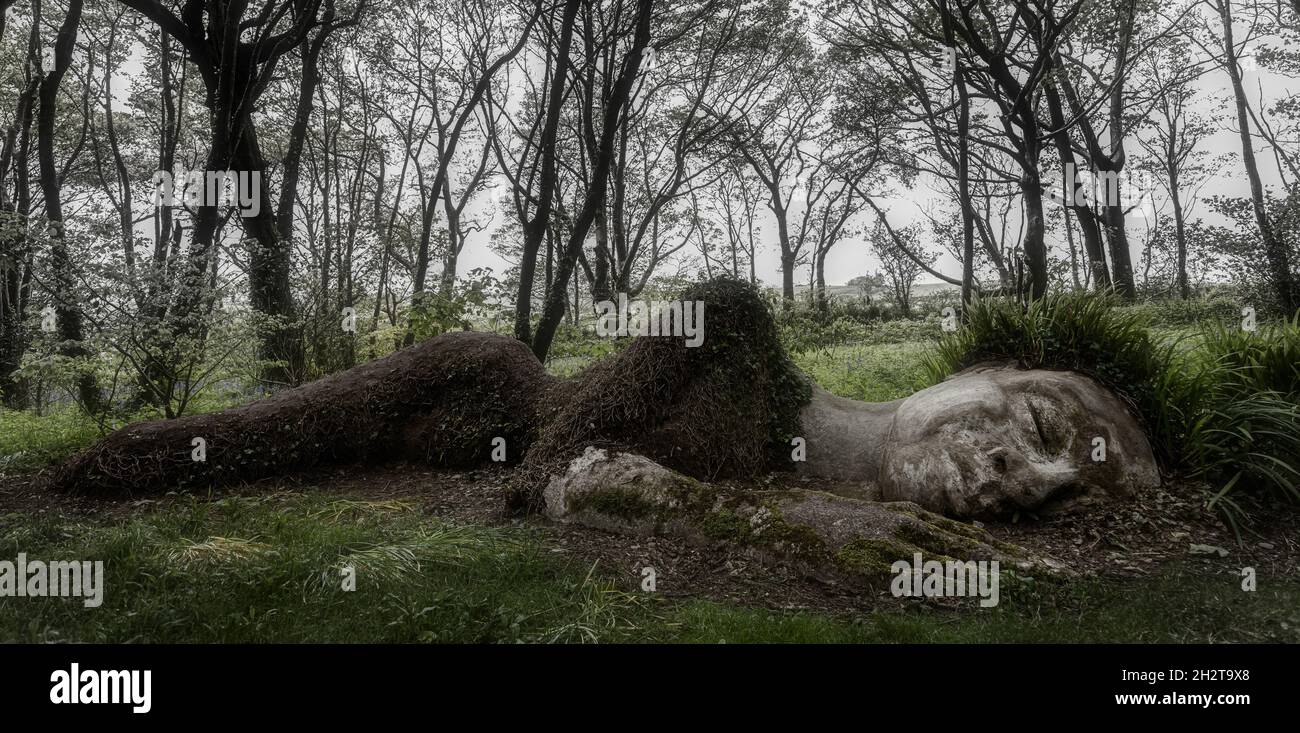 La Mud Maid ai Lost Gardens of Heligan, Pentewan, St.Austell, Cornovaglia, Regno Unito Foto Stock