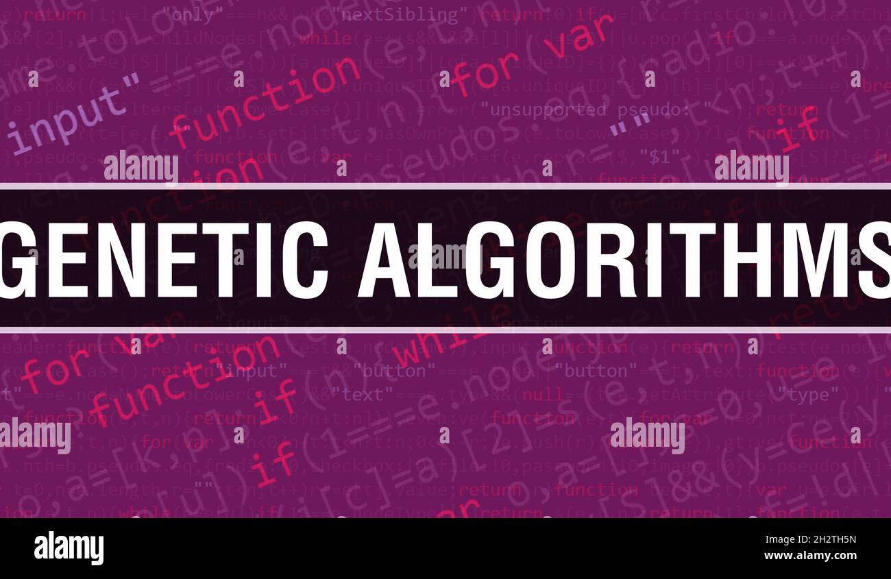 Algoritmi genetici con tecnologia Abstract Codice binario background.dati binari digitali e concetto di dati protetti. Software Foto Stock