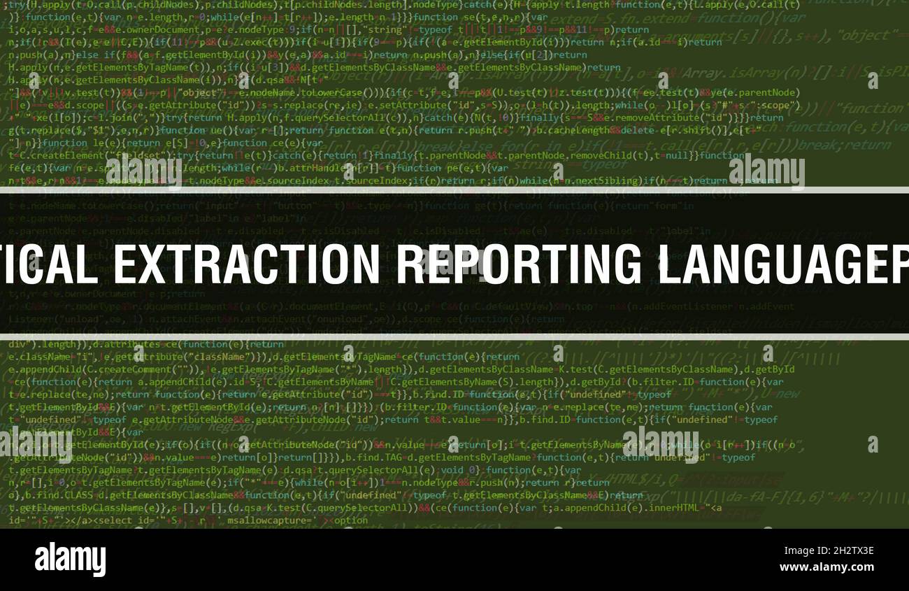 Pratica lingua di reportage di estrazione Codice P con tecnologia Abstract Codice binario background.dati binari digitali e concetto di dati protetti. Software Foto Stock