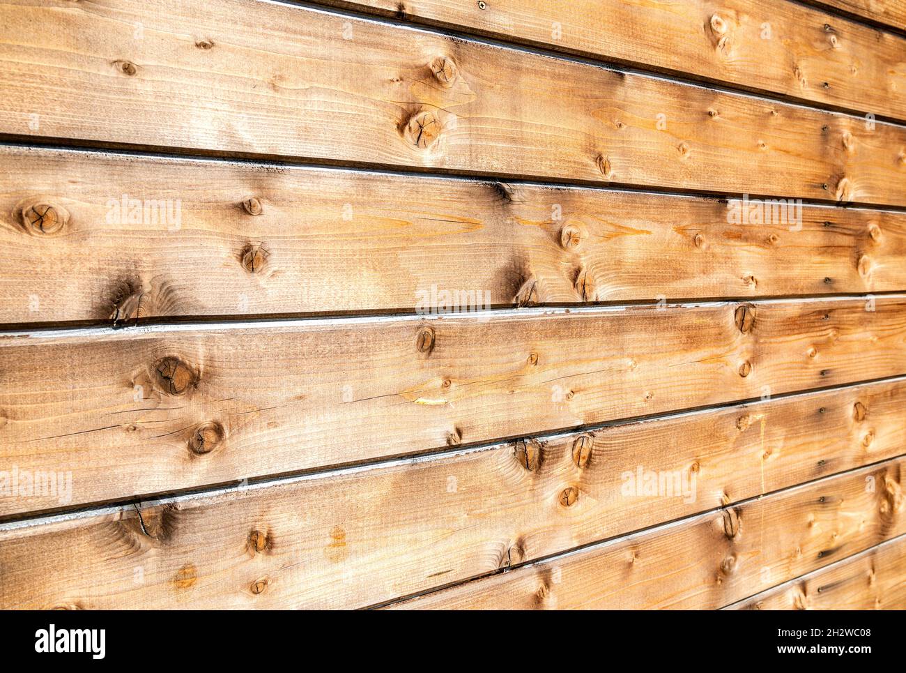 Tavole di legno con motivi naturali come sfondo, struttura in legno. Vista dall'angolo Foto Stock