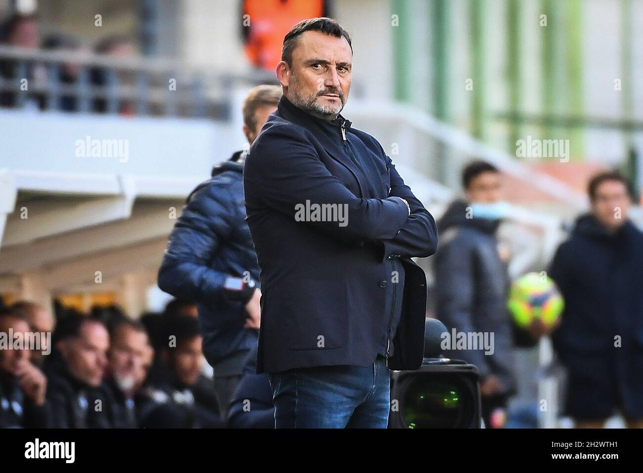 Franck HAISE di Lens durante il campionato francese Ligue 1 partita di calcio tra RC Lens e FC Metz il 24 ottobre 2021 allo stadio Bollaert-Delelis di Lens, Francia - Foto: Matthieu Mirville/DPPI/LiveMedia Foto Stock