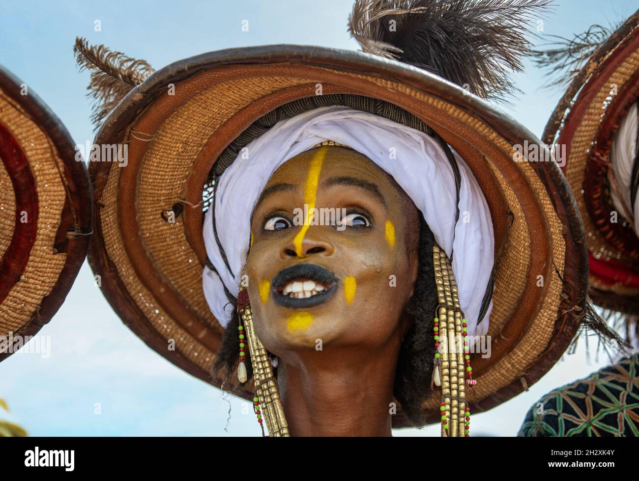 Wodaabe Gerewol Festival ballerino Foto Stock