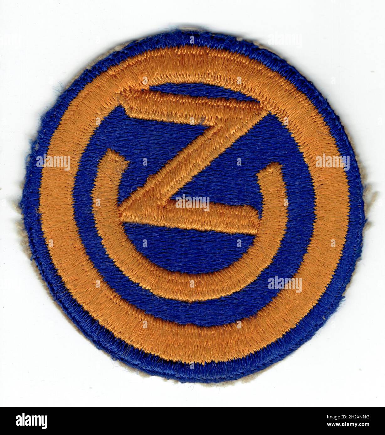 Patch de la 102a divisione d'infanterie US Army Foto Stock