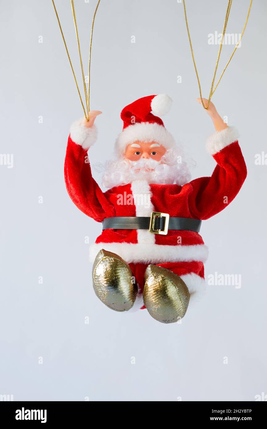 Babbo Natale Padre paracadutismo Foto Stock