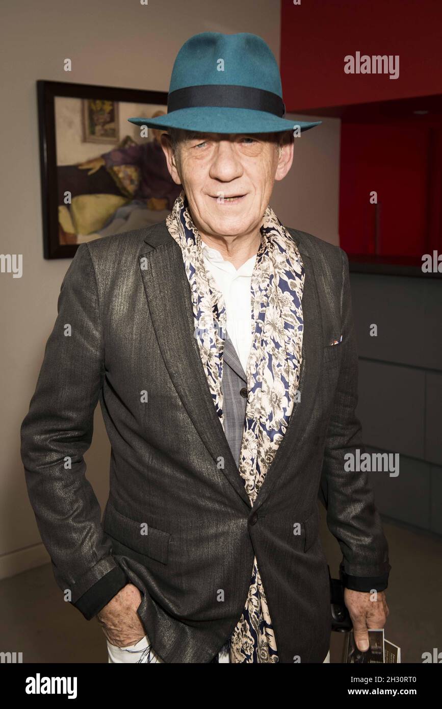 Sir Ian McKellen partecipa al Great Gatsby di Northern Ballet, che apre la notte al Sadler's Wells di Londra. Foto Stock