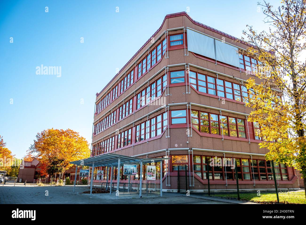Edificio principale della Gewerbeakademie Friburgo Foto Stock