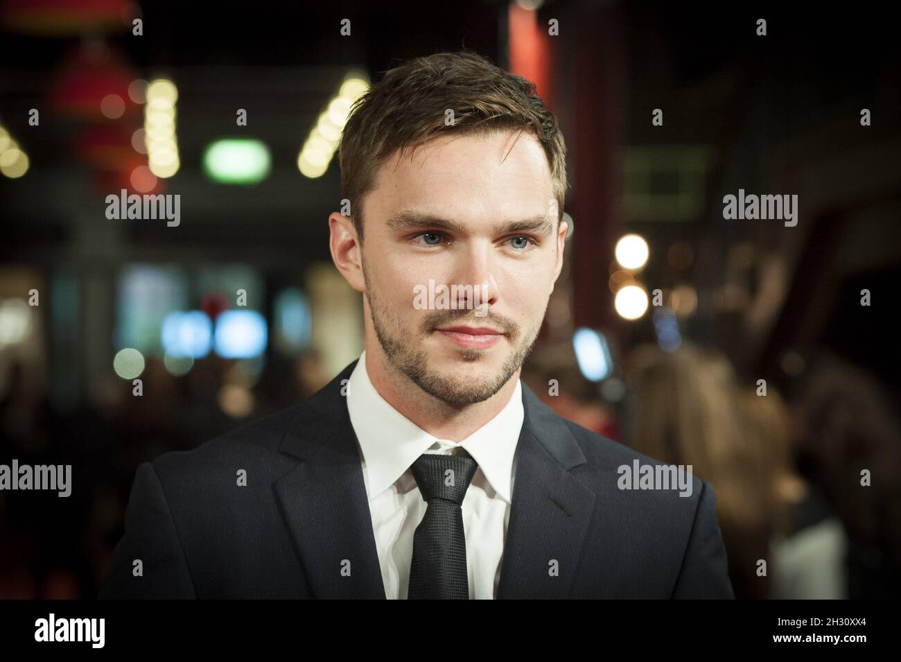 Nicholas Hoult partecipa alla prima di Kill Your Friends alla Picturehouse Central di Londra. Foto Stock