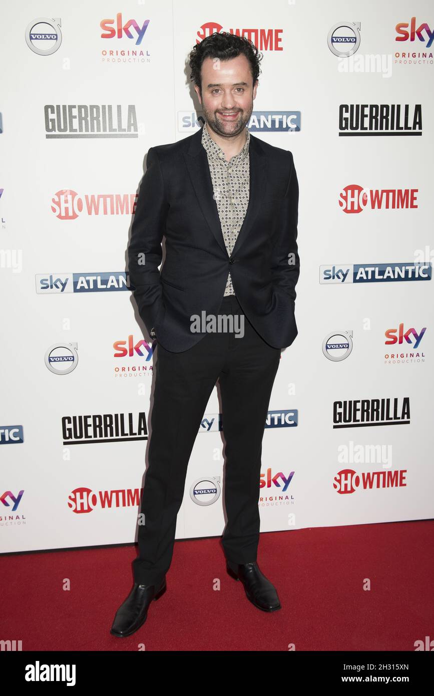 Daniel Mays arriva alla prima di Sky Atlantic's Guerilla UK al Curzon, Bloomsbury, Londra. Data foto: Giovedì 6 aprile 2017. Il credito fotografico dovrebbe essere: Â© David Jensen/EMPICS Entertainment Foto Stock