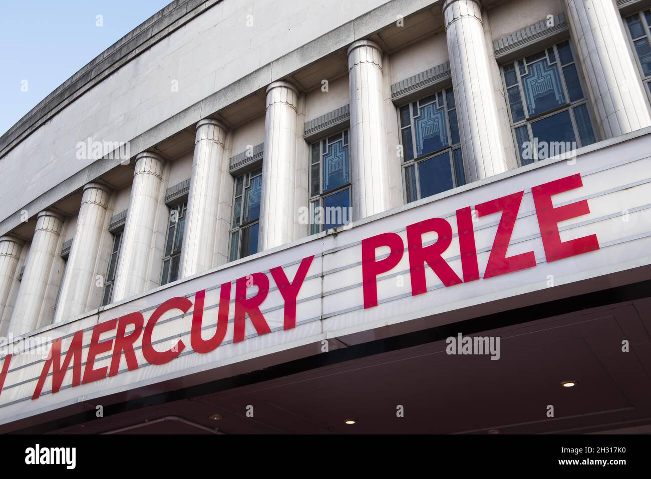 Vista generale dell'Hammersmith Apollo durante la cerimonia del Premio di Musica Mercury Hyundai del 2017 all'Hammersmith Apollo di Londra. Data foto: Giovedì 14 settembre 2017. Il credito fotografico deve essere: David Jensen/EMPICS Entertainment Foto Stock