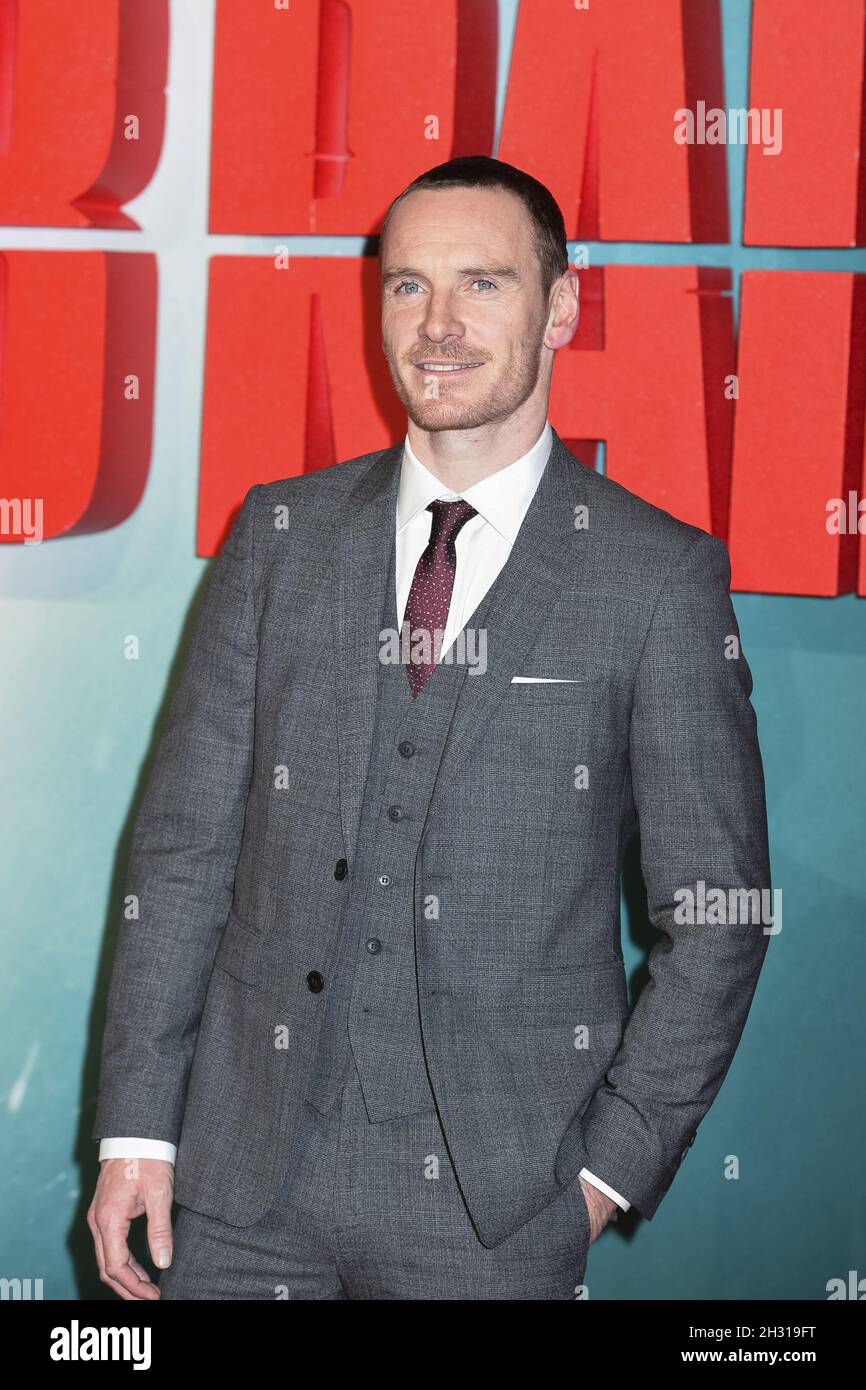 Michael Fassbender partecipa alla prima europea di Tomb Raider al Vue West End di Londra. Data foto: Martedì 6 marzo 2018. Il credito fotografico dovrebbe essere: David Jensen/ EMPICS Entertainment Foto Stock