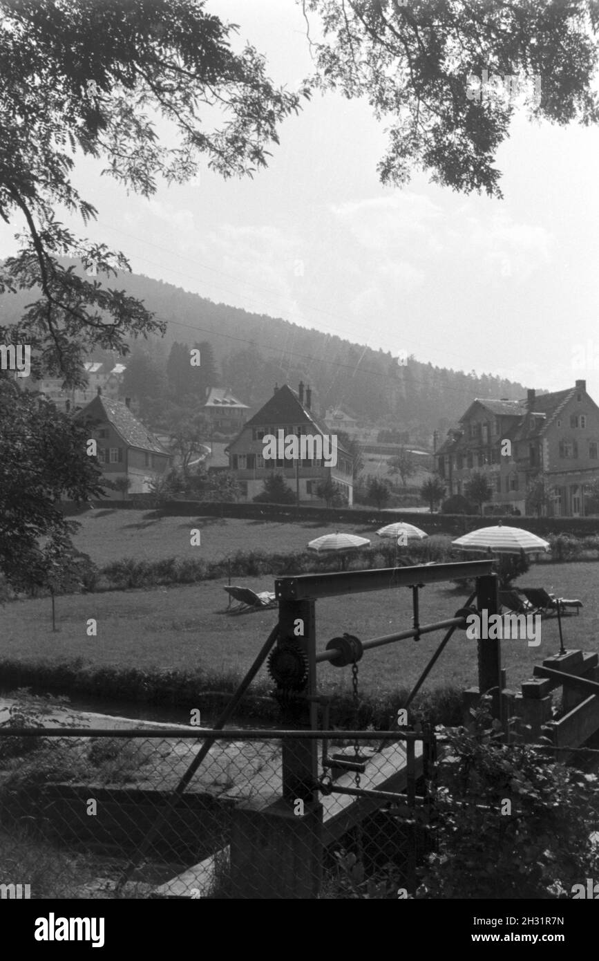 Urlaub im Schwarzwald, Deutsches Reich 1930er Jahre. Vacanze nella Foresta Nera, Germania 1930s. Foto Stock