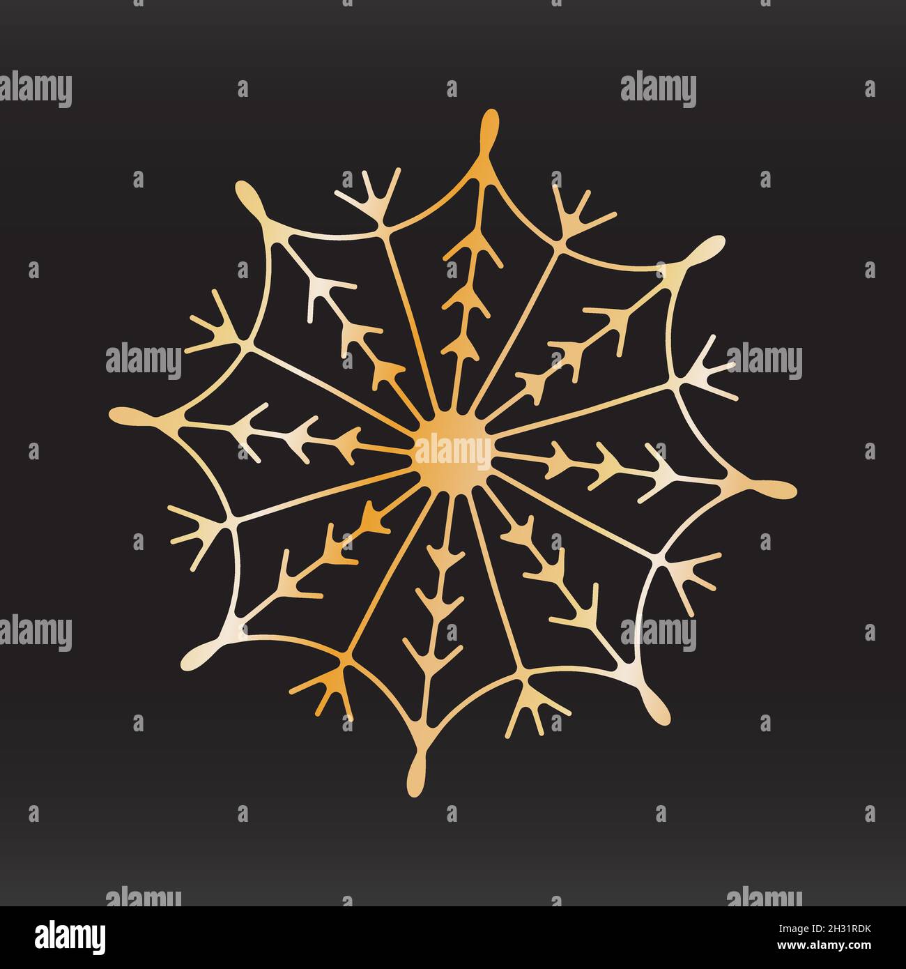 esclusivo disegno vettoriale di natale fiocco di neve per l'adesivo della scheda del banner della brochure. Illustrazione Vettoriale