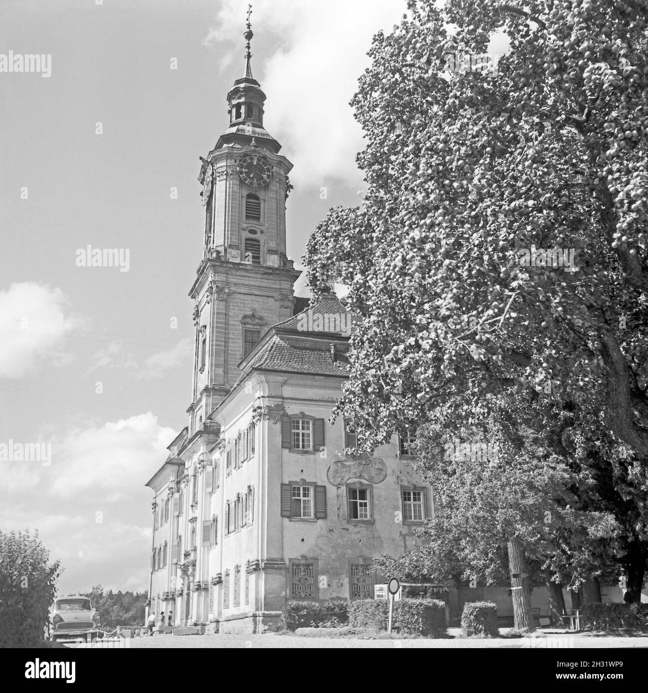 Wallfahrtskirche a Birnau, Germania 1959. Chiesa di pellegrinaggio a Birnau, Germania 1959. Foto Stock